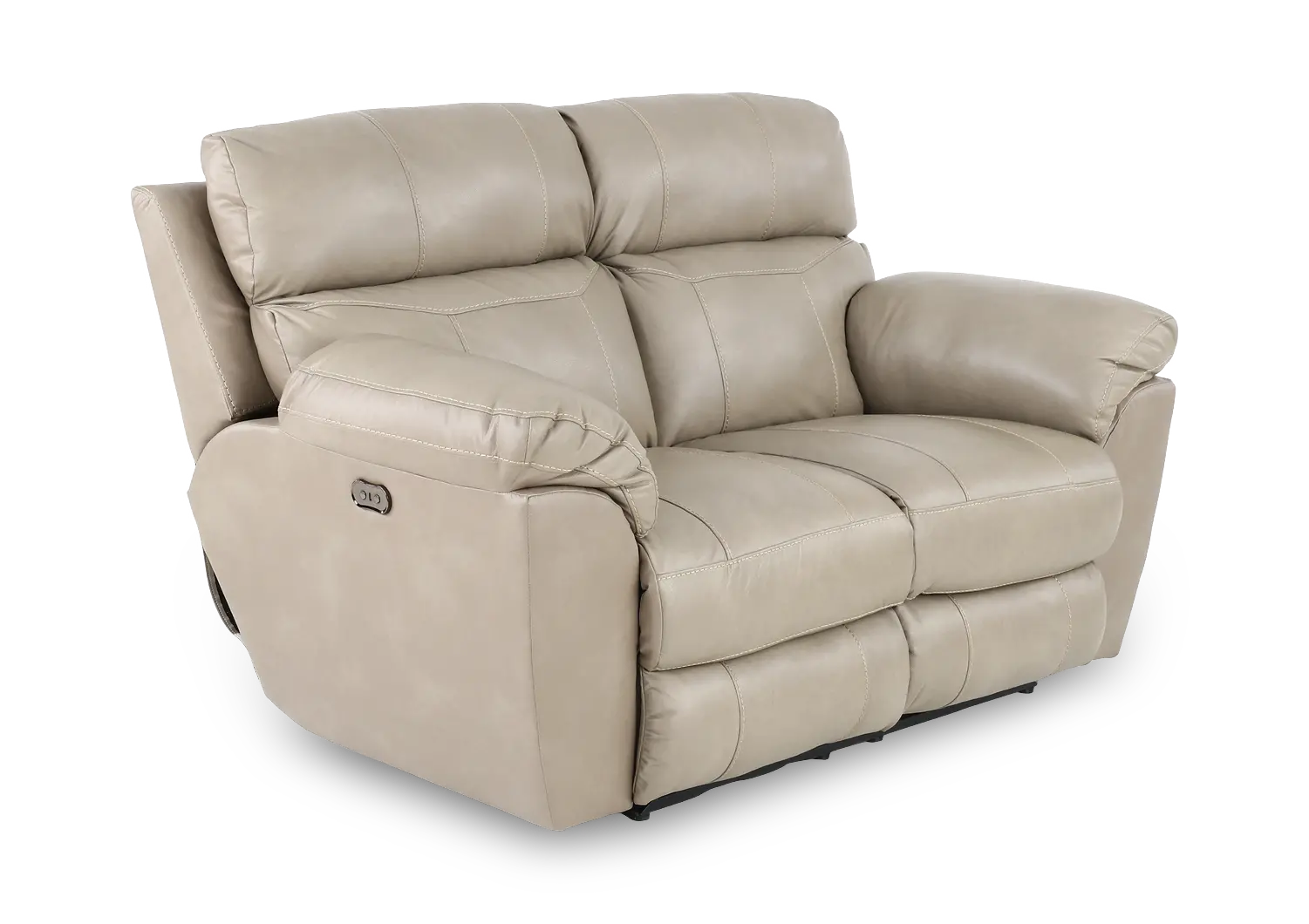 64072 Costa Putty Beige Leather Lay-Flat Power Reclining Loveseat-4