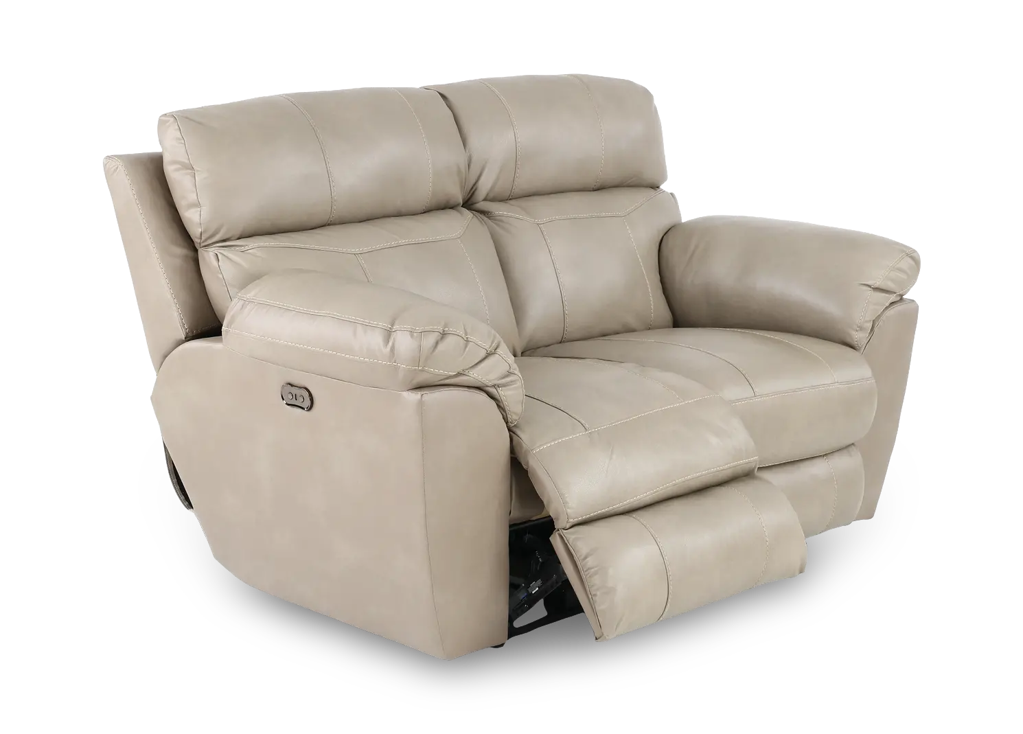 64072 Costa Putty Beige Leather Lay-Flat Power Reclining Loveseat-5