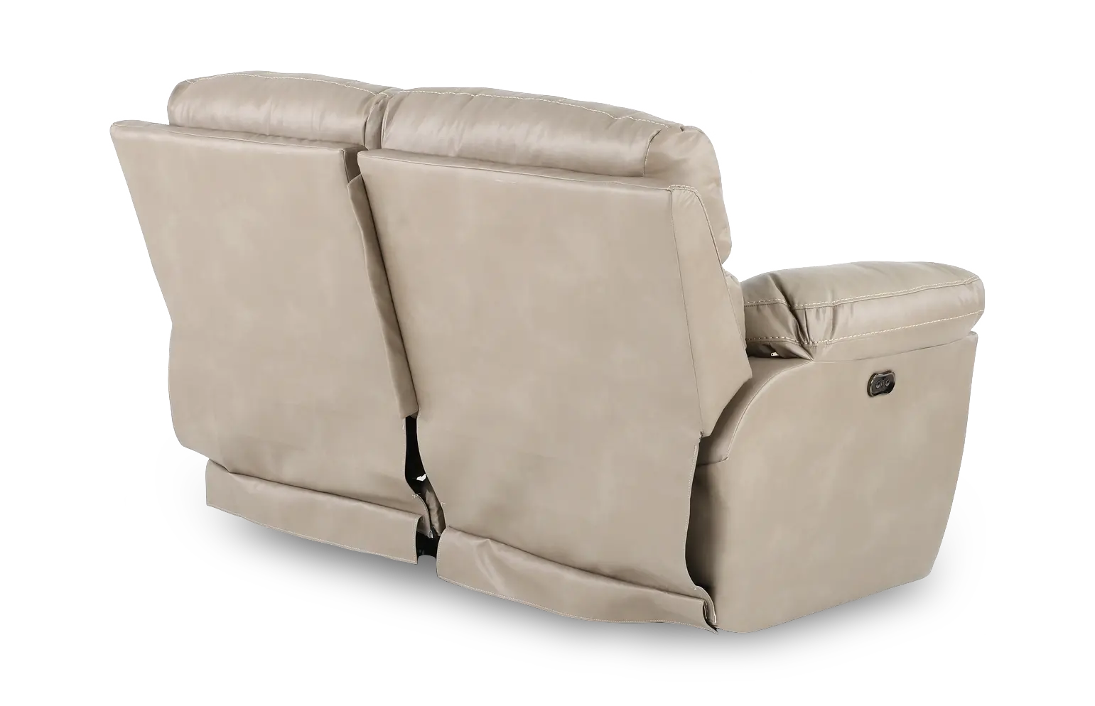 64072 Costa Putty Beige Leather Lay-Flat Power Reclining Loveseat-6