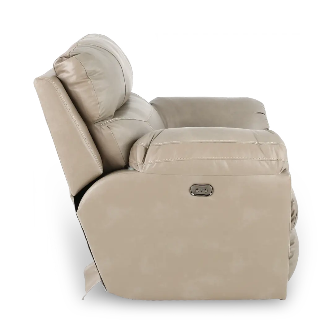 64070-7 Costa Putty Beige Leather Lay-Flat Power Recliner-6