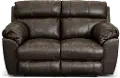 64072 Costa Brown Leather Lay-Flat Power Reclining Loveseat