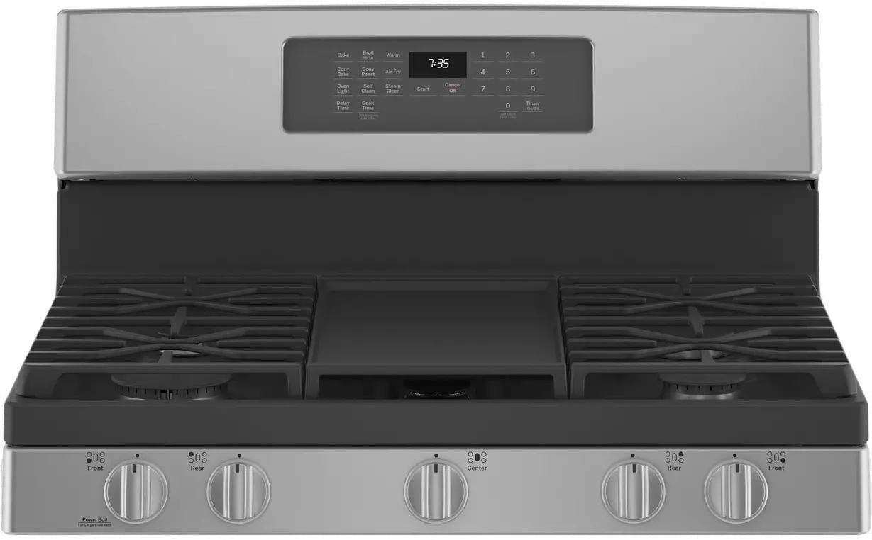 JGB735SPSS GE 5 cu ft Gas Range - Stainless Steel-3