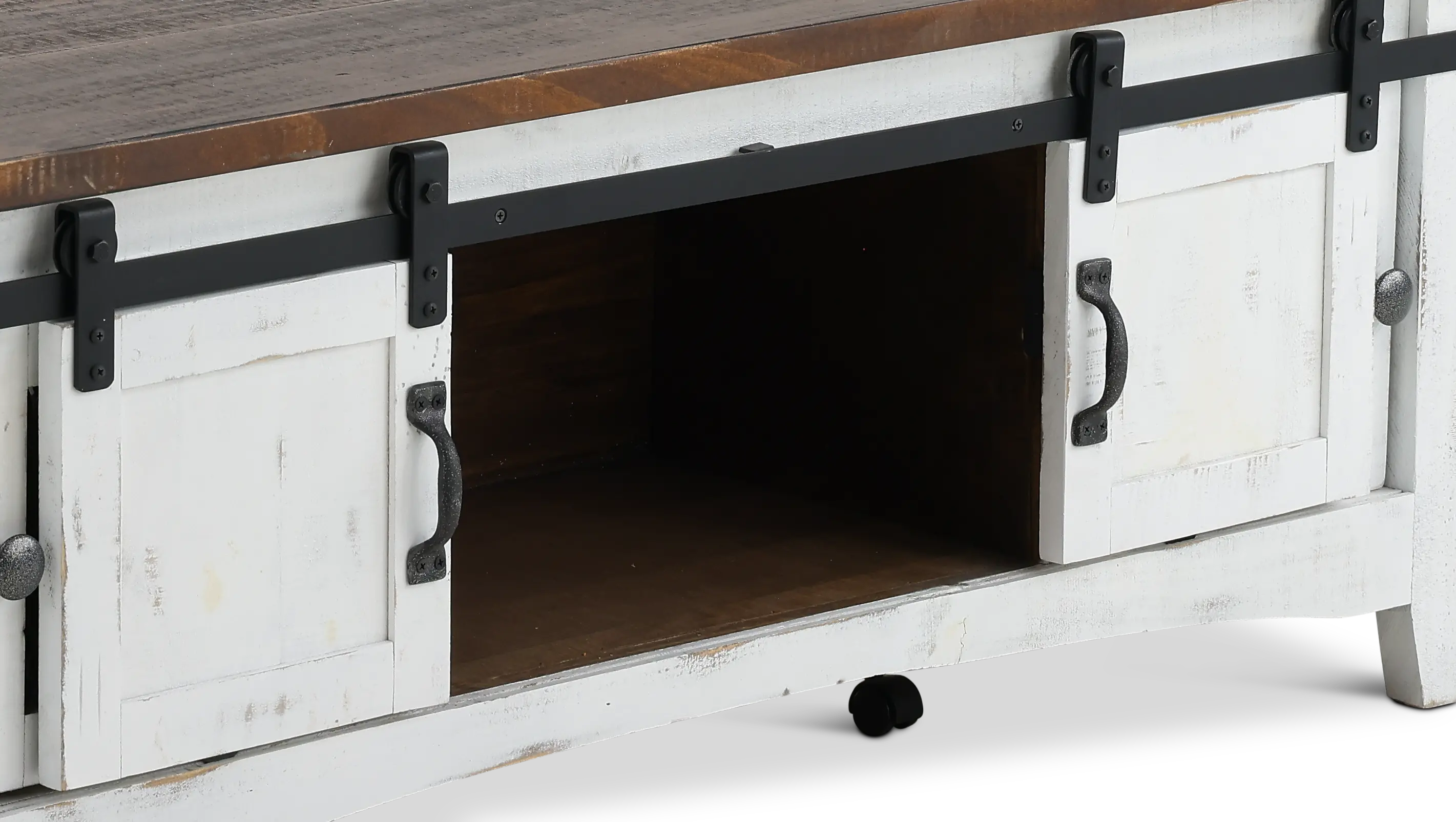 Pueblo Rustic White Coffee Table-6