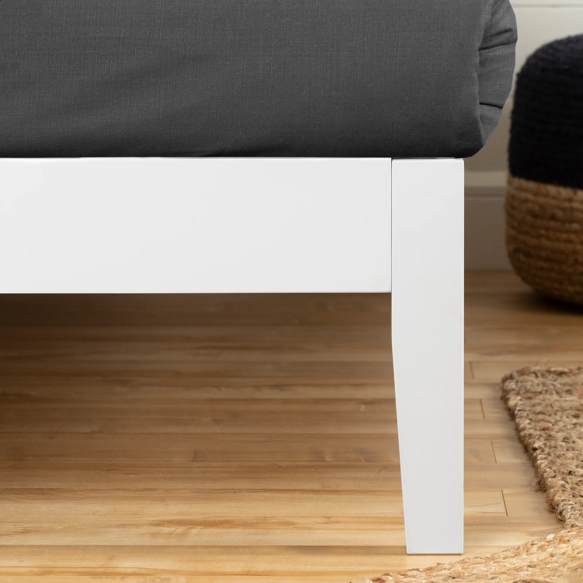 12475 Vito Queen White Platform Bed - South Shore-2