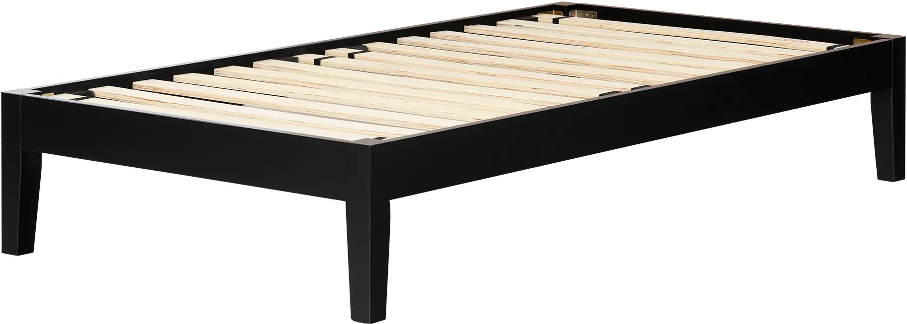 12481 Twin Black Platform Bed- Vito-1