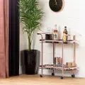 12878 Maliza Rose Gold Bar Cart - South Shore