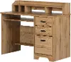 13120 Versa Light Brown Oak Desk with Hutch