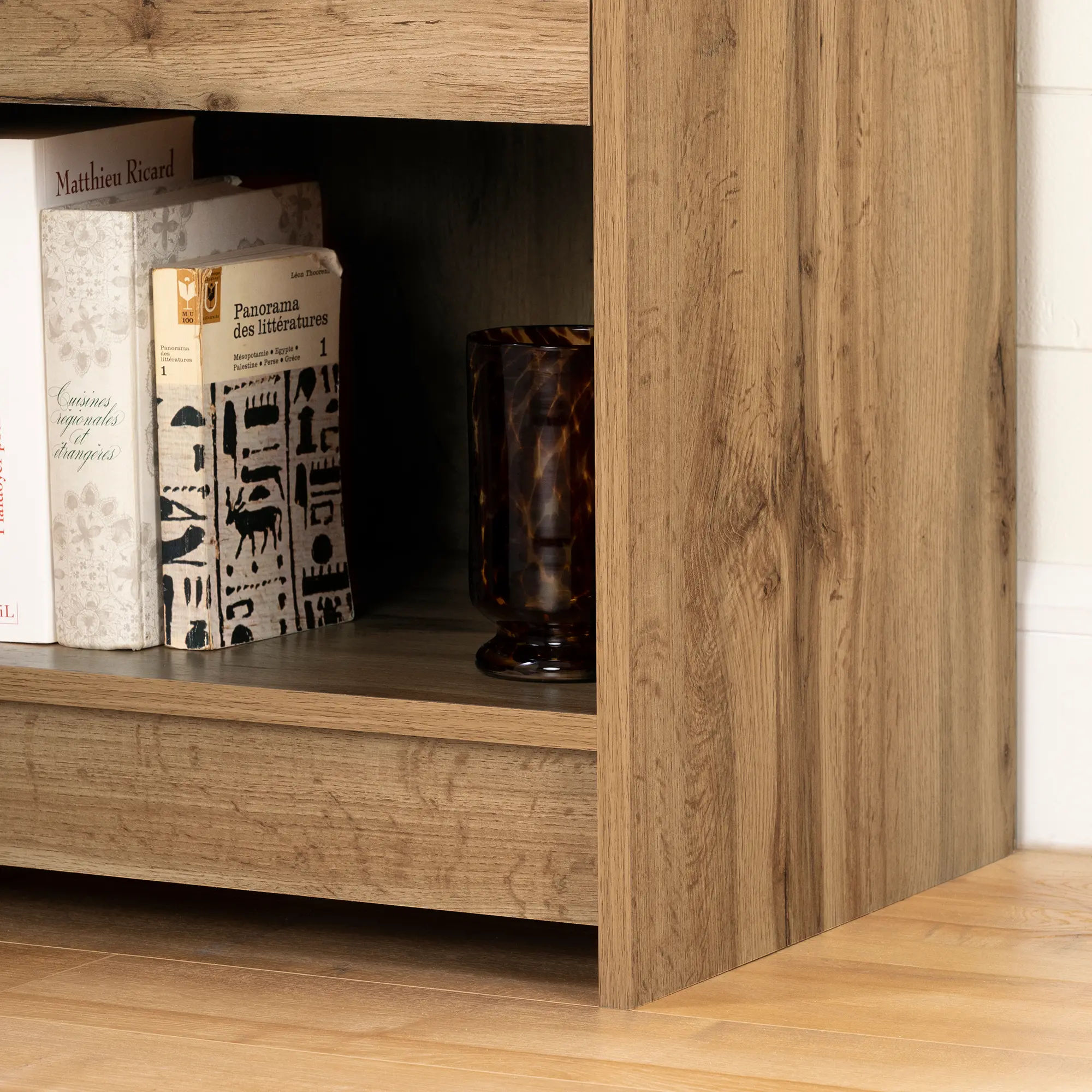 13124 Tassio Norkdi Oak 1 Drawer Nightstand - South Shore-4