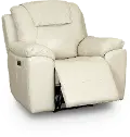 Chandler Linen Wall Saver Power Recliner with Hidden Cup Holders