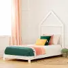 12550 Sweedi White Twin Bed with House Headboard - South Shore