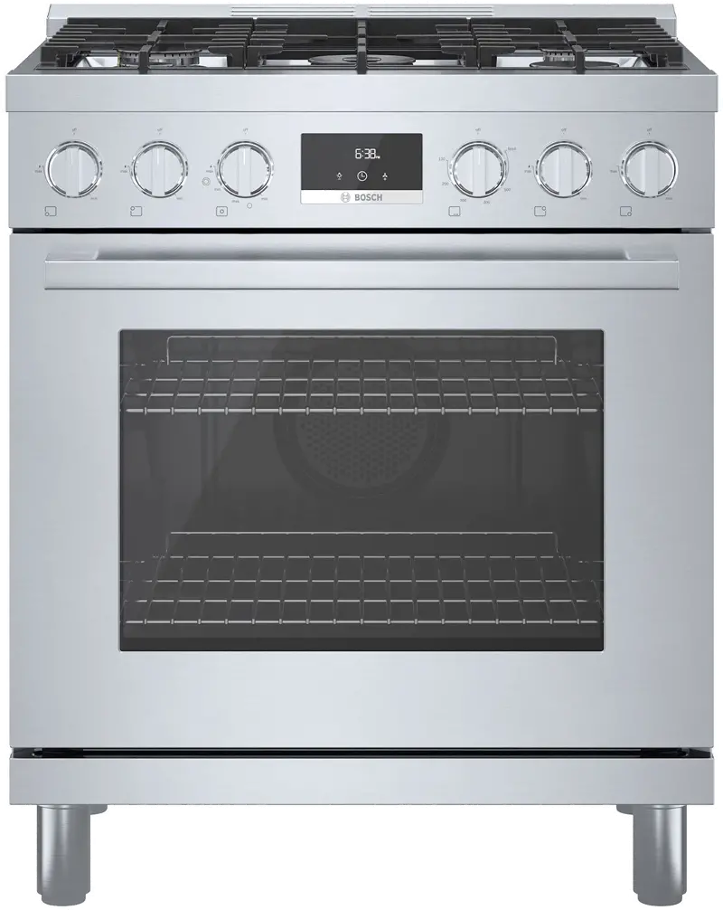 Bosch 800 Series 3.7 cu ft Gas Range - Stainless Steel 30 Inch