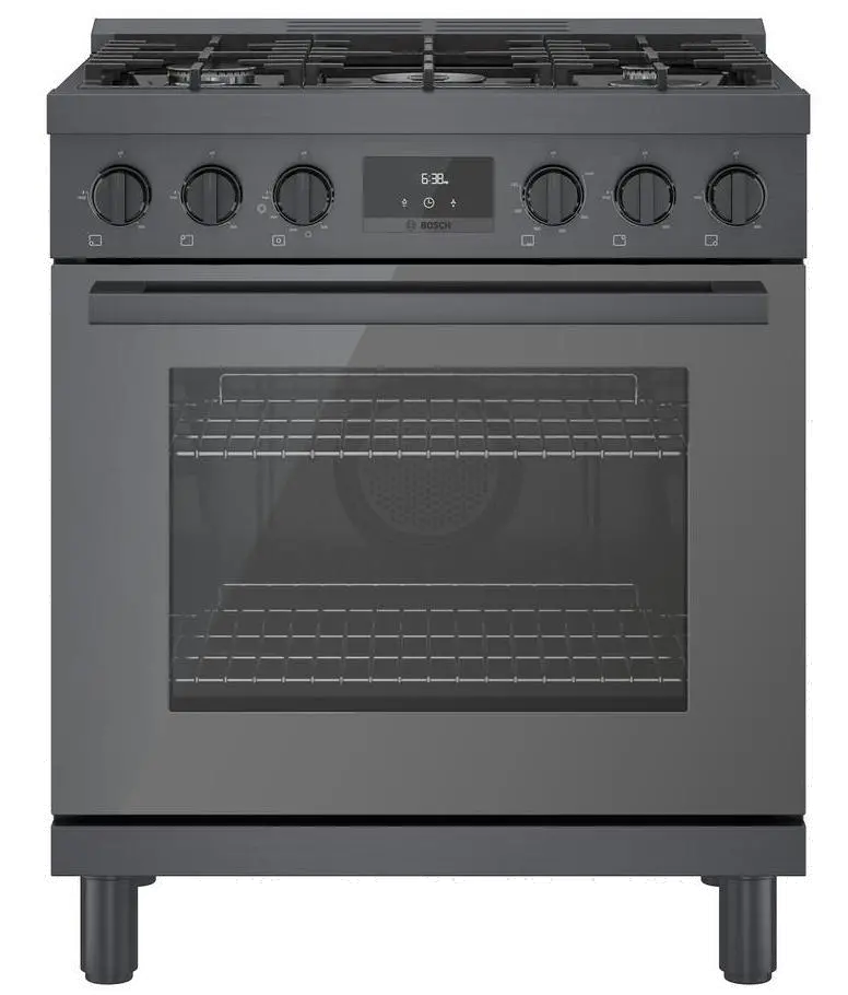 HGS8045UC Bosch 800 Series 3.6 cu ft Gas Range - Black Stainless Steel 30 Inch-3