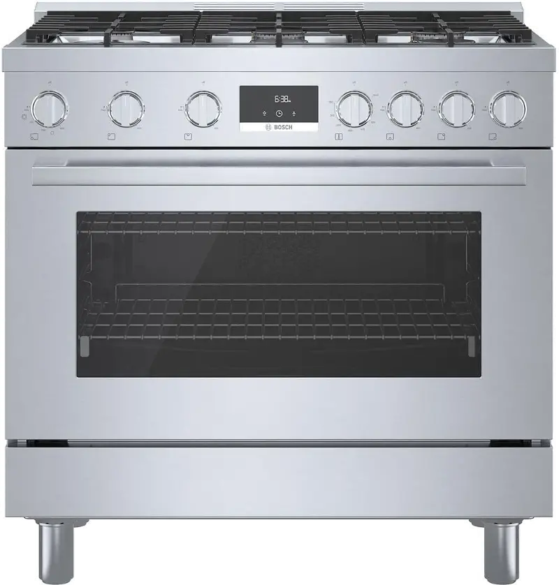 Bosch 800 Series 3.4 cu ft Gas Range - Stainless Steel 36 Inch