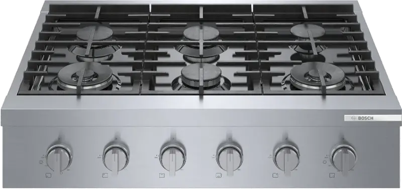 Bosch 800 Series 36 Inch Gas Rangetop - Stainless Steel