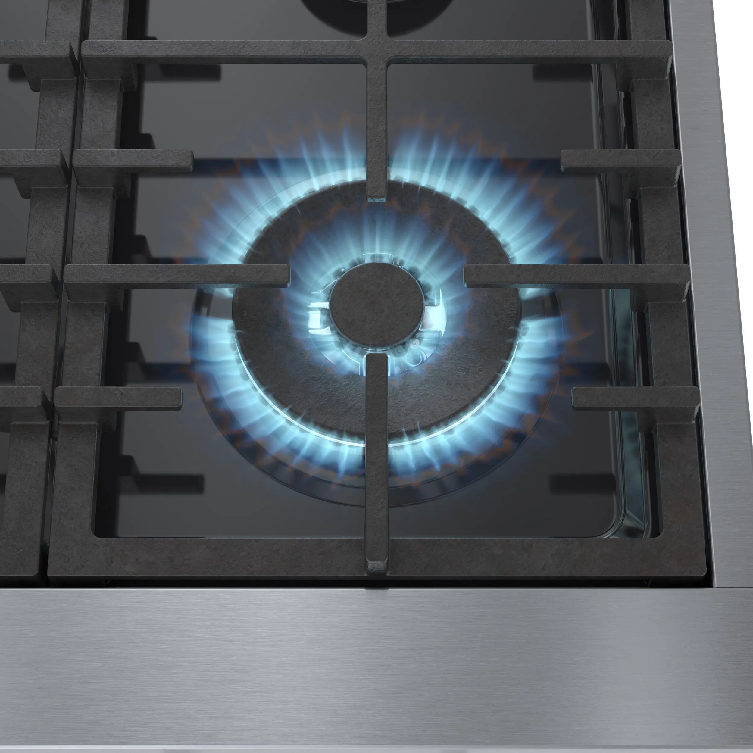 RGM8658UC Bosch 800 Series 36 Inch Gas Rangetop - Stainless Steel-3