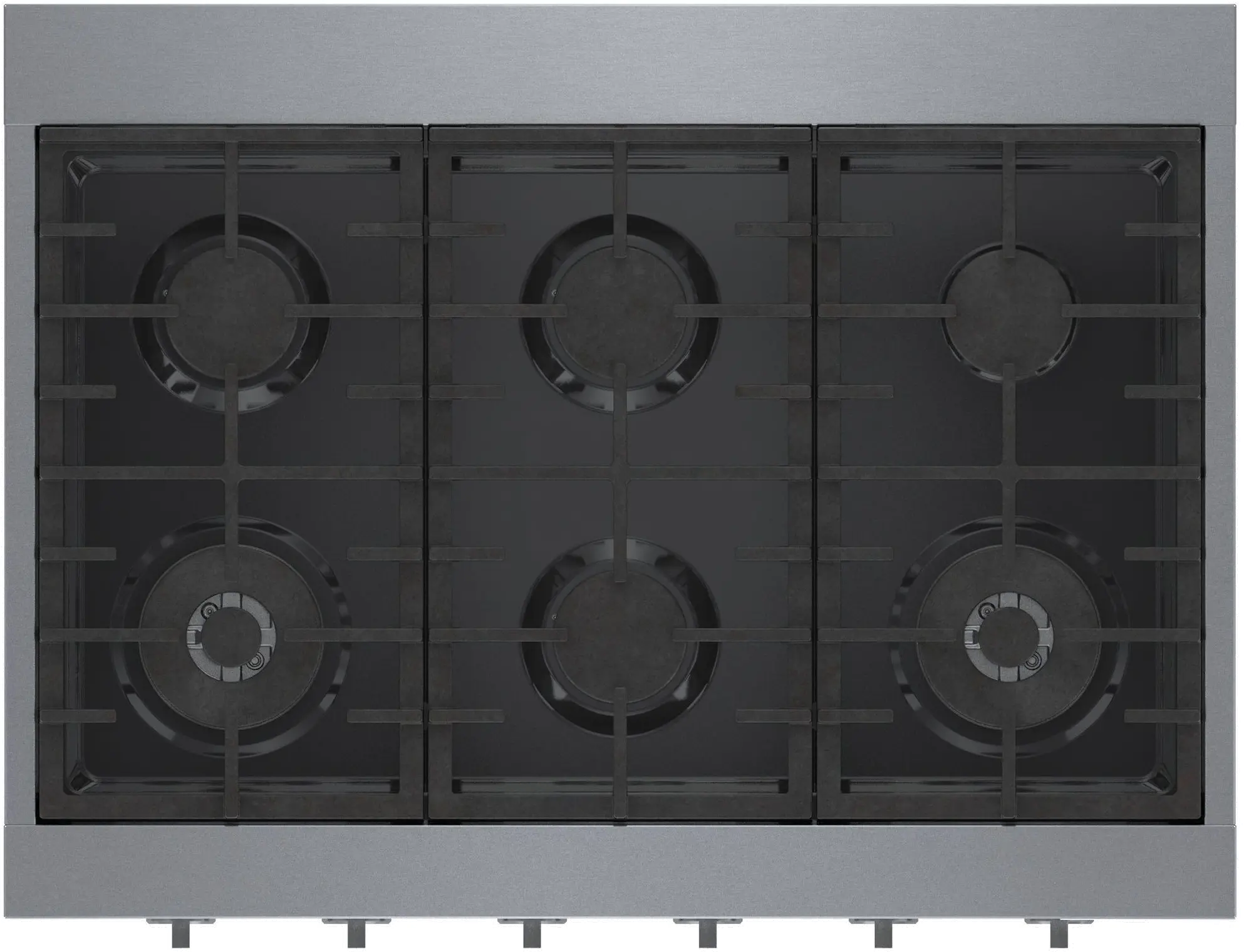 RGM8658UC Bosch 800 Series 36 Inch Gas Rangetop - Stainless Steel-4