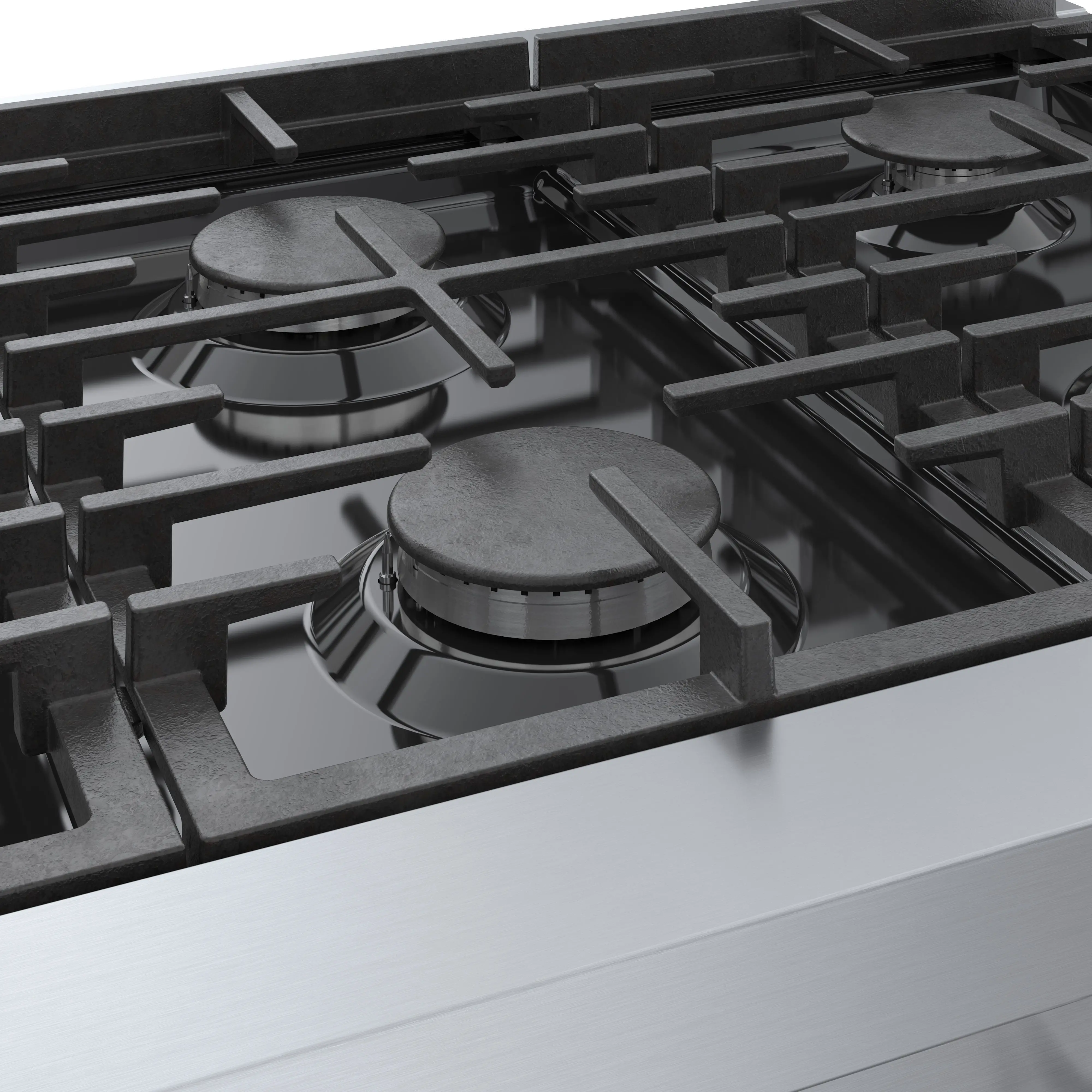 RGM8658UC Bosch 800 Series 36 Inch Gas Rangetop - Stainless Steel-5