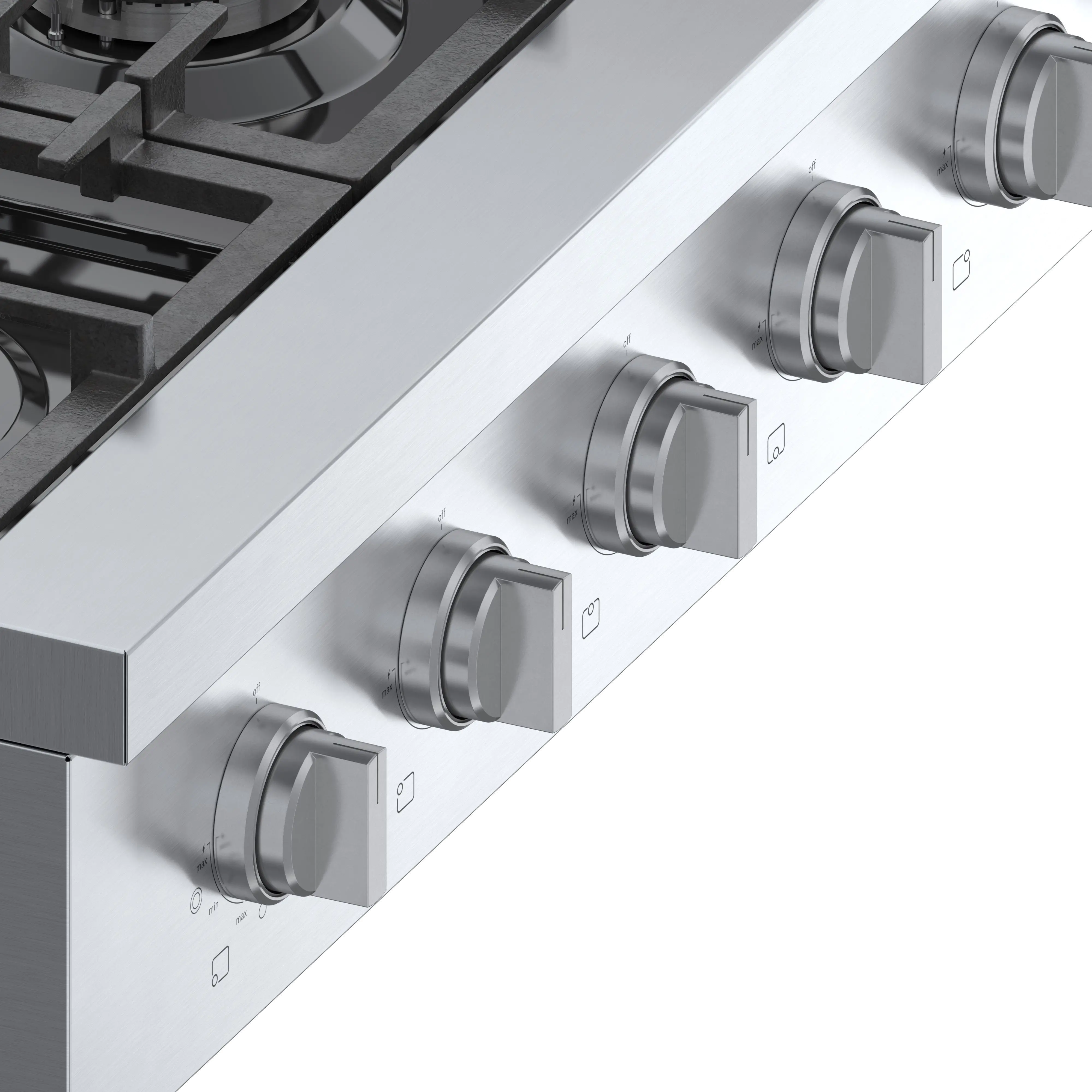 RGM8658UC Bosch 800 Series 36 Inch Gas Rangetop - Stainless Steel-7