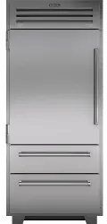 PRO3650/LH Sub-Zero 36 Inch Professional Bottom Freezer Refrigerator - Left Hinge