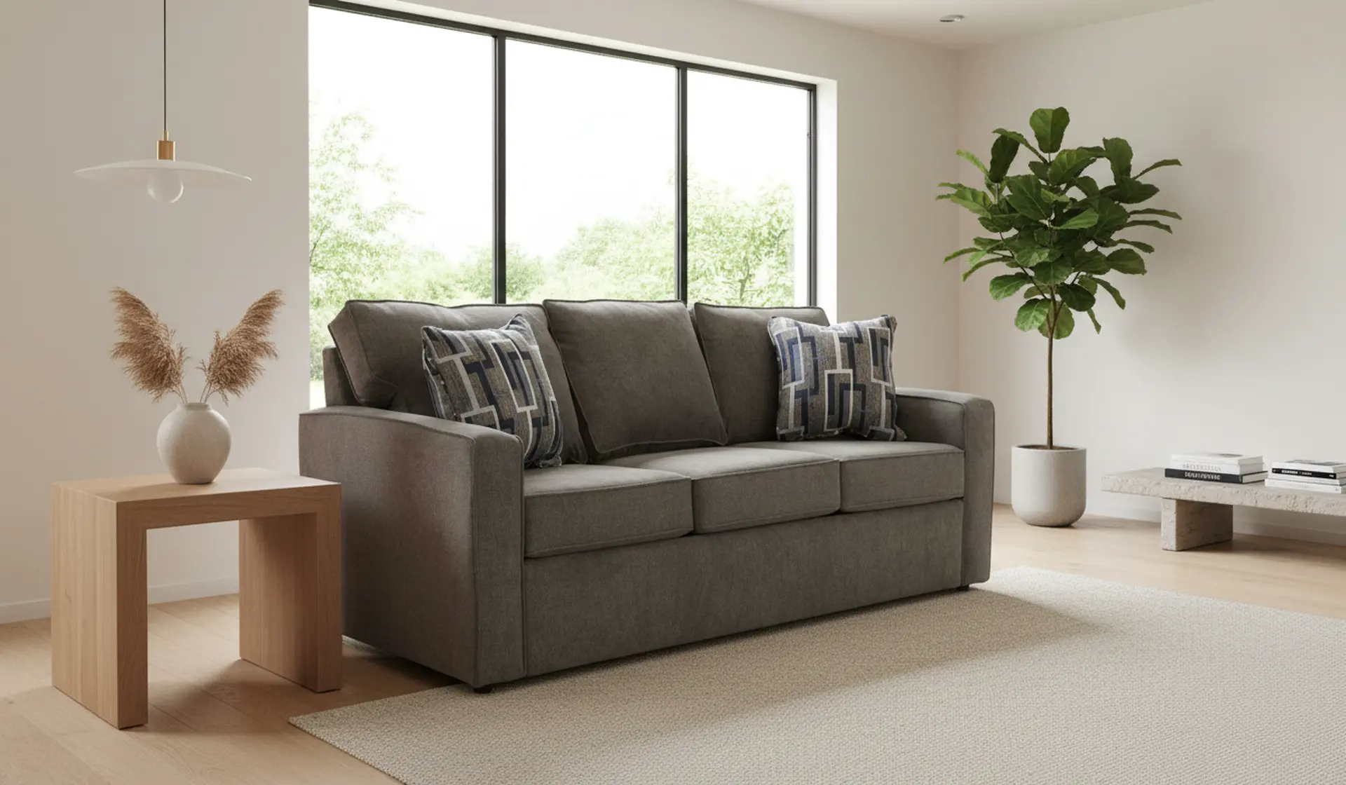 Norris Graphite Gray Casual Queen Sleeper Sofa-16