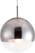Modern Chrome and Glass Ceiling Lamp - Kinetic
