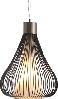 Black Wire Teardrop Ceiling Lamp - Interstellar