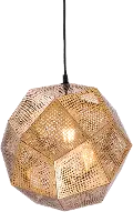Bald Electroplated Gold Metal Ceiling Lamp