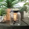 Clear Glass and Black Mason Jar Vintage Bulb Illumination Fragrance Warmer
