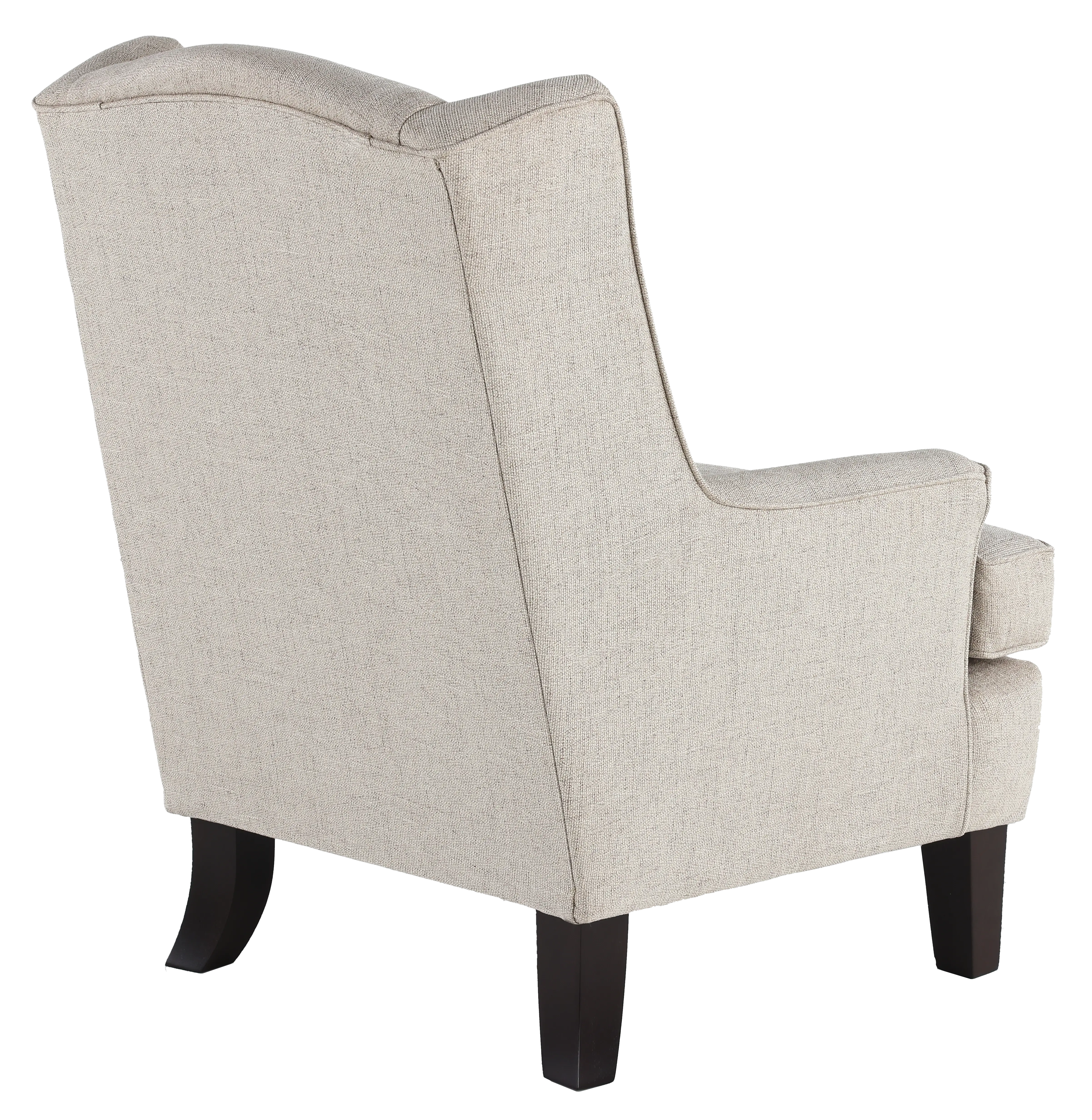 Andrea Classic Light Gray Upholstered Wingback Chair-5