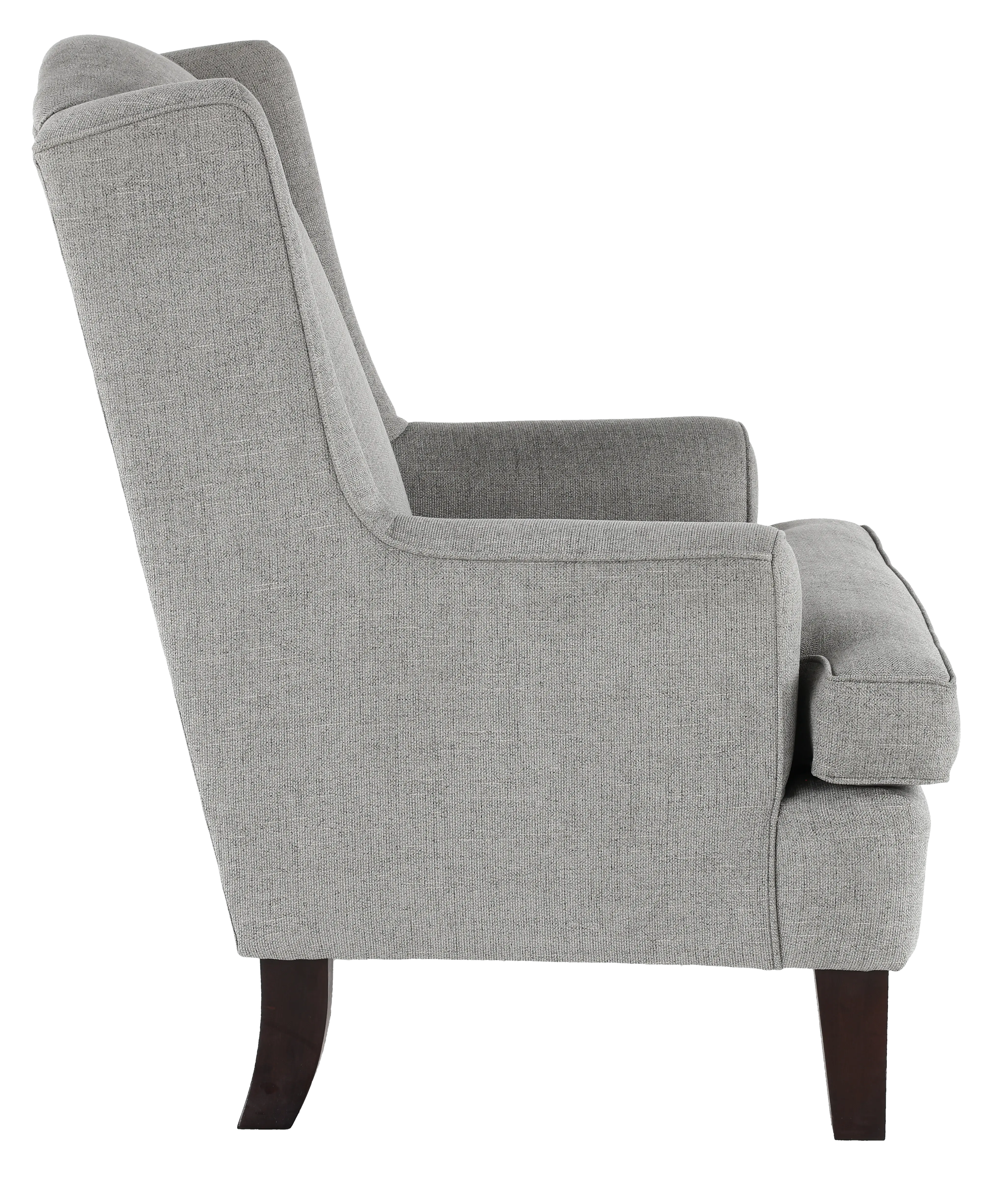 Andrea Classic Pewter Gray Wingback Chair-4
