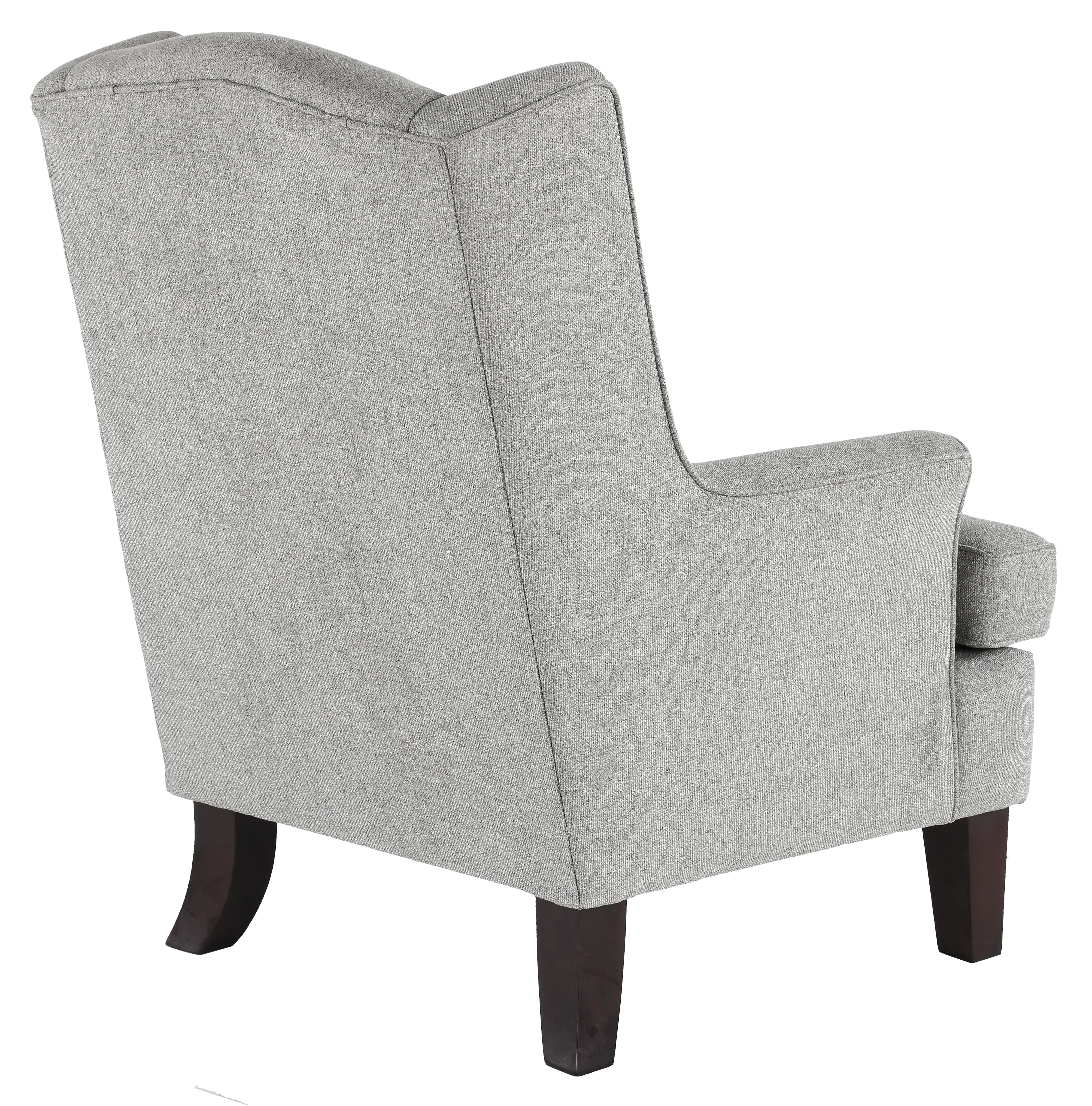 Andrea Classic Pewter Gray Wingback Chair-5