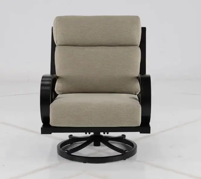 Avila Tan Patio Swivel Chair-5