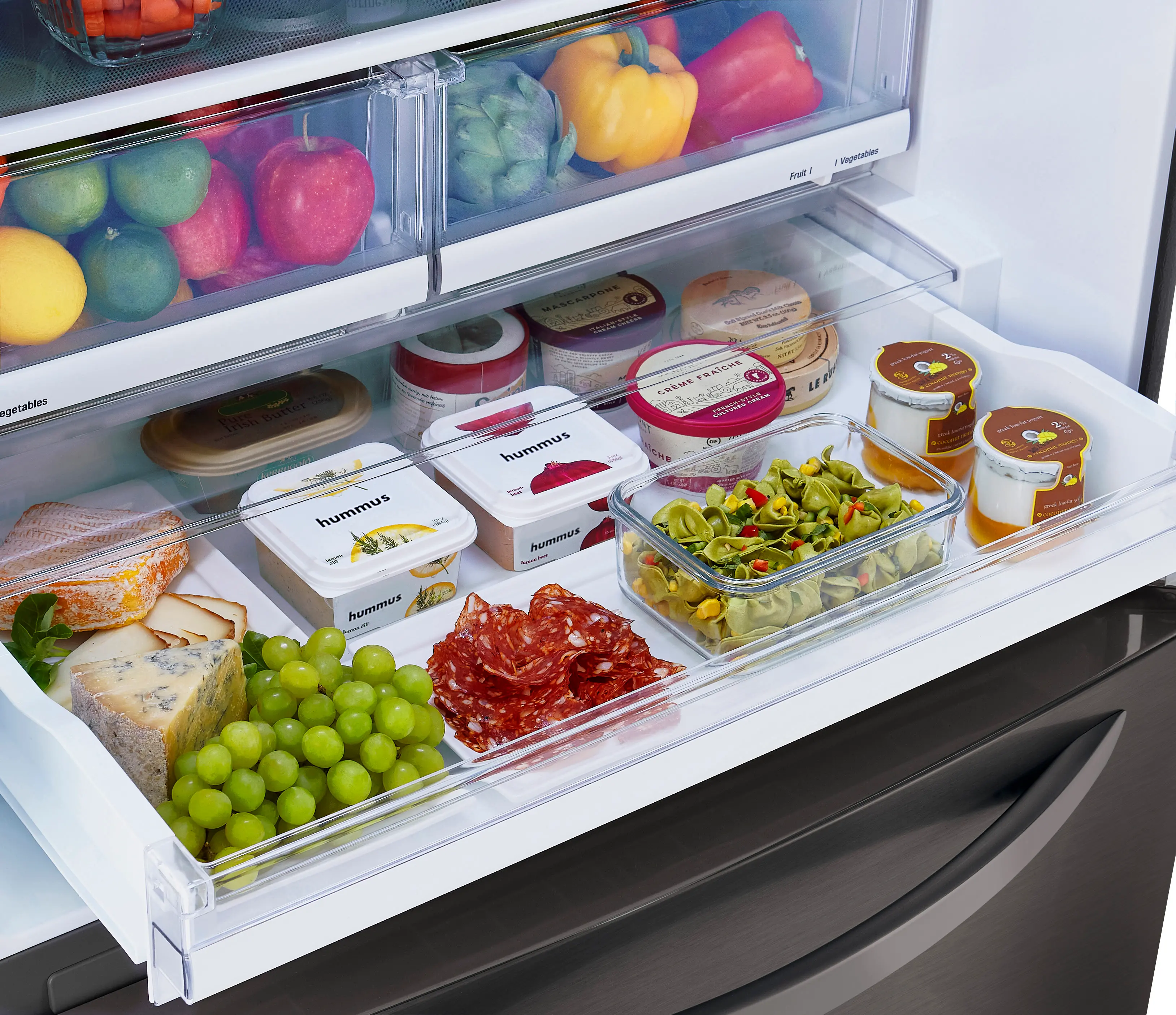LRDCS2603D LG 25.5 cu ft Bottom Freezer Refrigerator - Black Stainless Steel-4