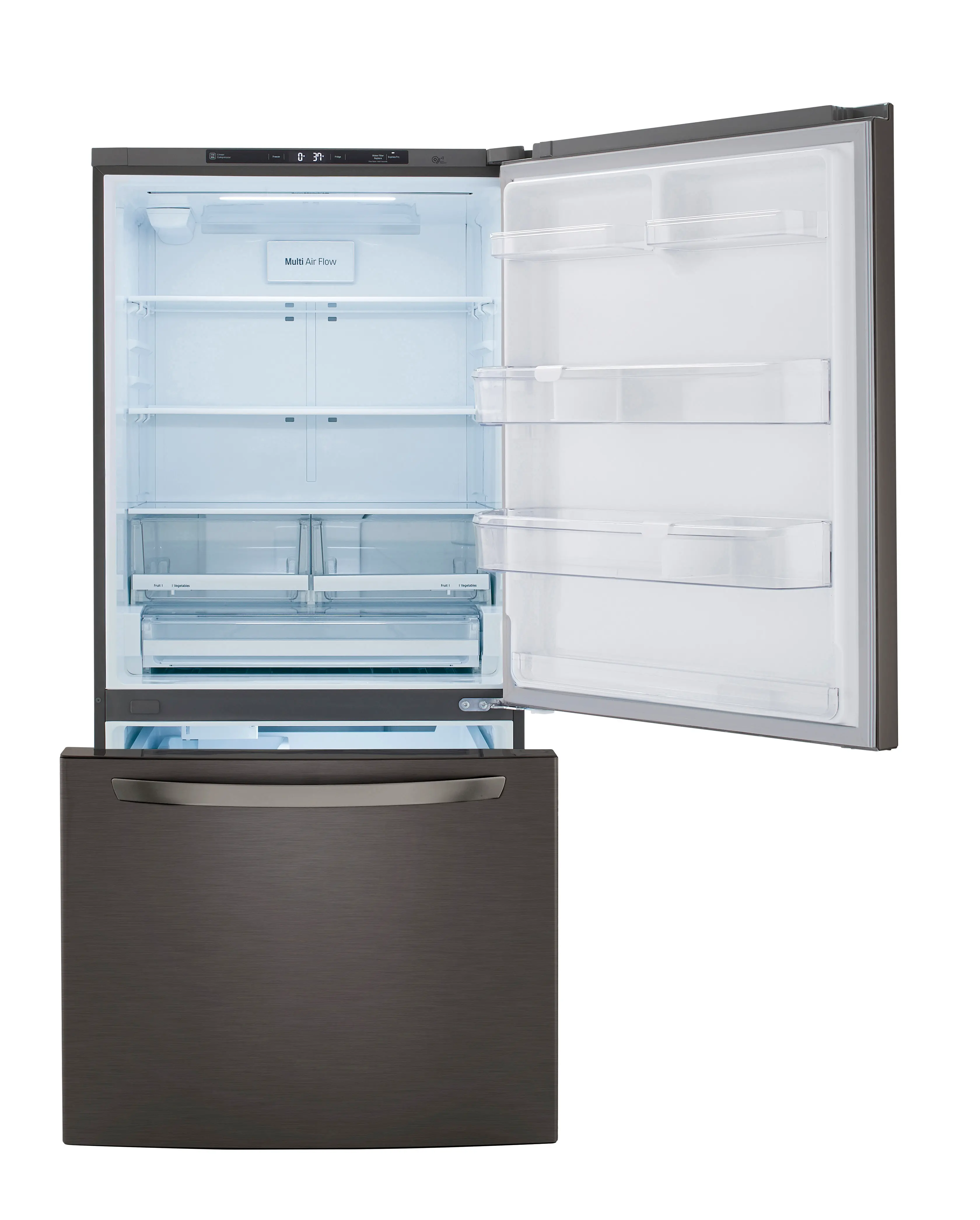 LRDCS2603D LG 25.5 cu ft Bottom Freezer Refrigerator - Black Stainless Steel-5