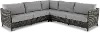 Nevis 3 Piece Gray Patio Sectional