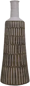 25 Inch Brown Ceramic Vase