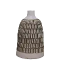 15 Inch Brown Ceramic Vase