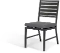 West Lake Gray Armless Patio Dining Chair