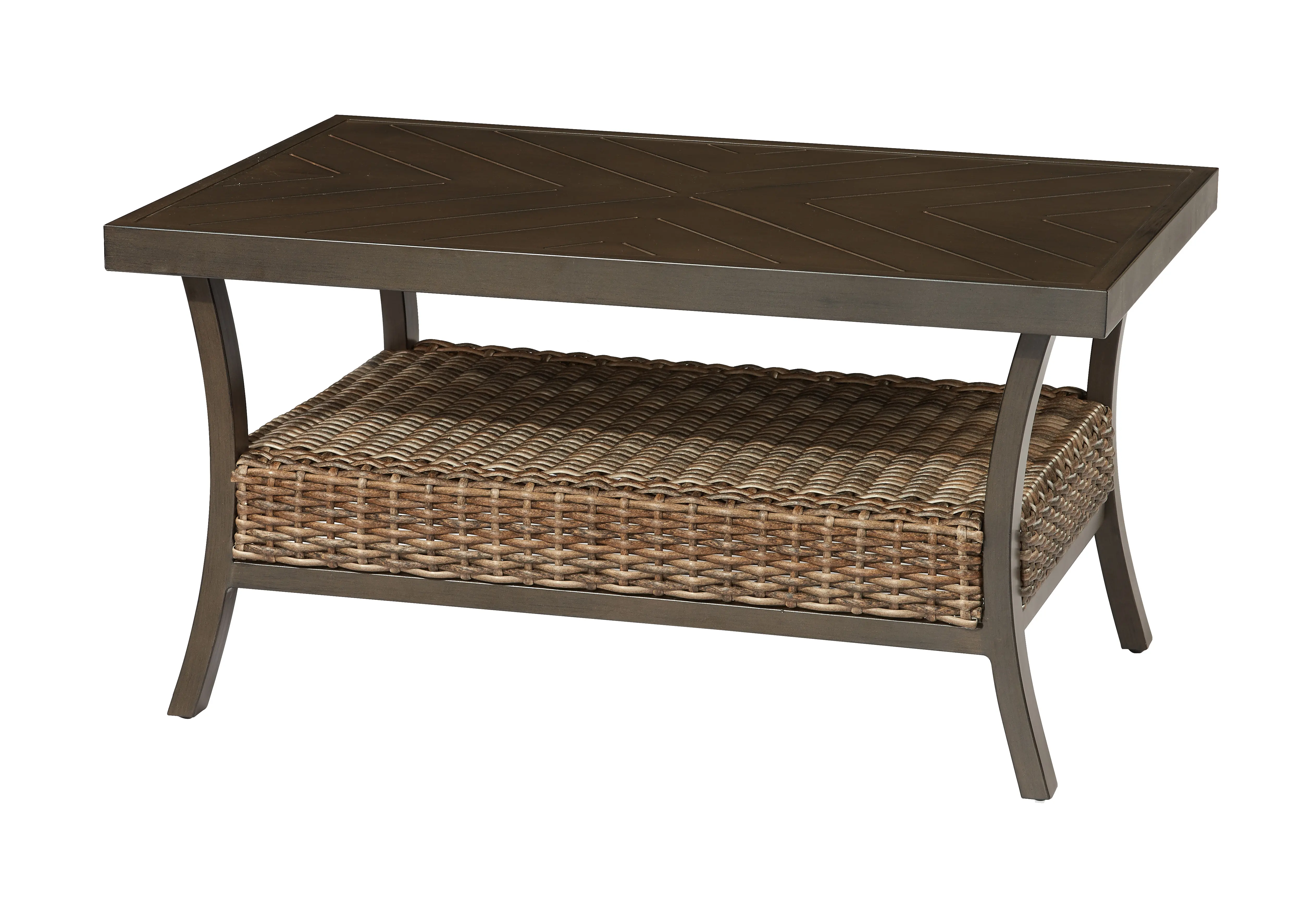 AKX15912P01 Trenton Brown Patio Coffee Table-1