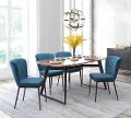 Blue Upholstered Dining Room Chair (Set of 2) - Tolivere