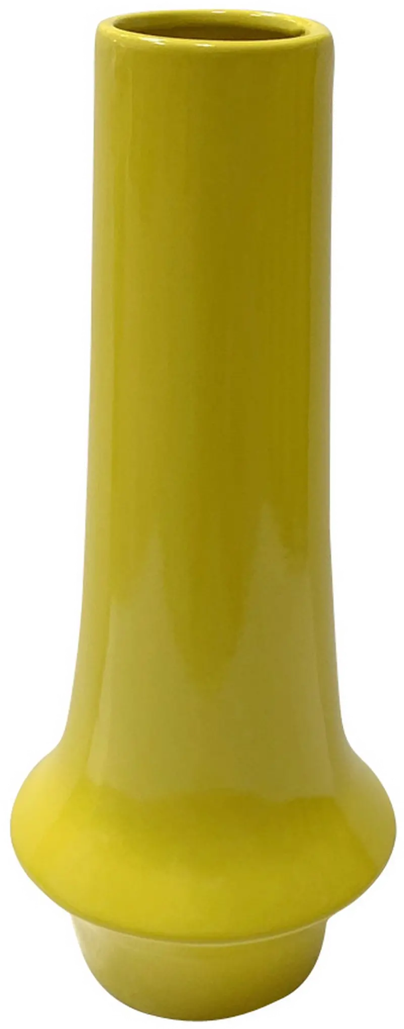 Modern 15 Inch Yellow Vase