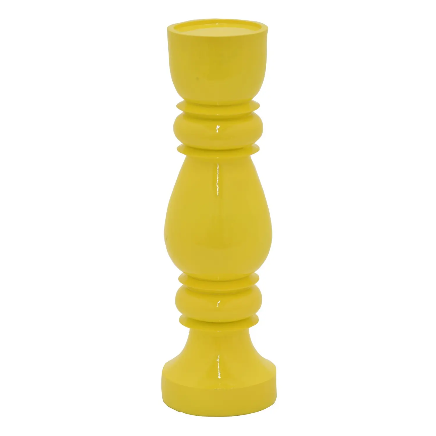 16 Yellow Candle Holder-1