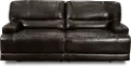 Omega Brown Leather Power Reclining Sofa