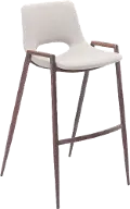 Desi Beige Bar Stool, Set of 2