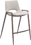 Desi Beige Counter Height Stool, Set of 2