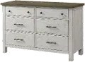 Tranquil Rock Weathered White Dresser