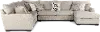 3PC/MDDLTN/CMNT/OP1 Middleton Beige 3 Piece Sectional