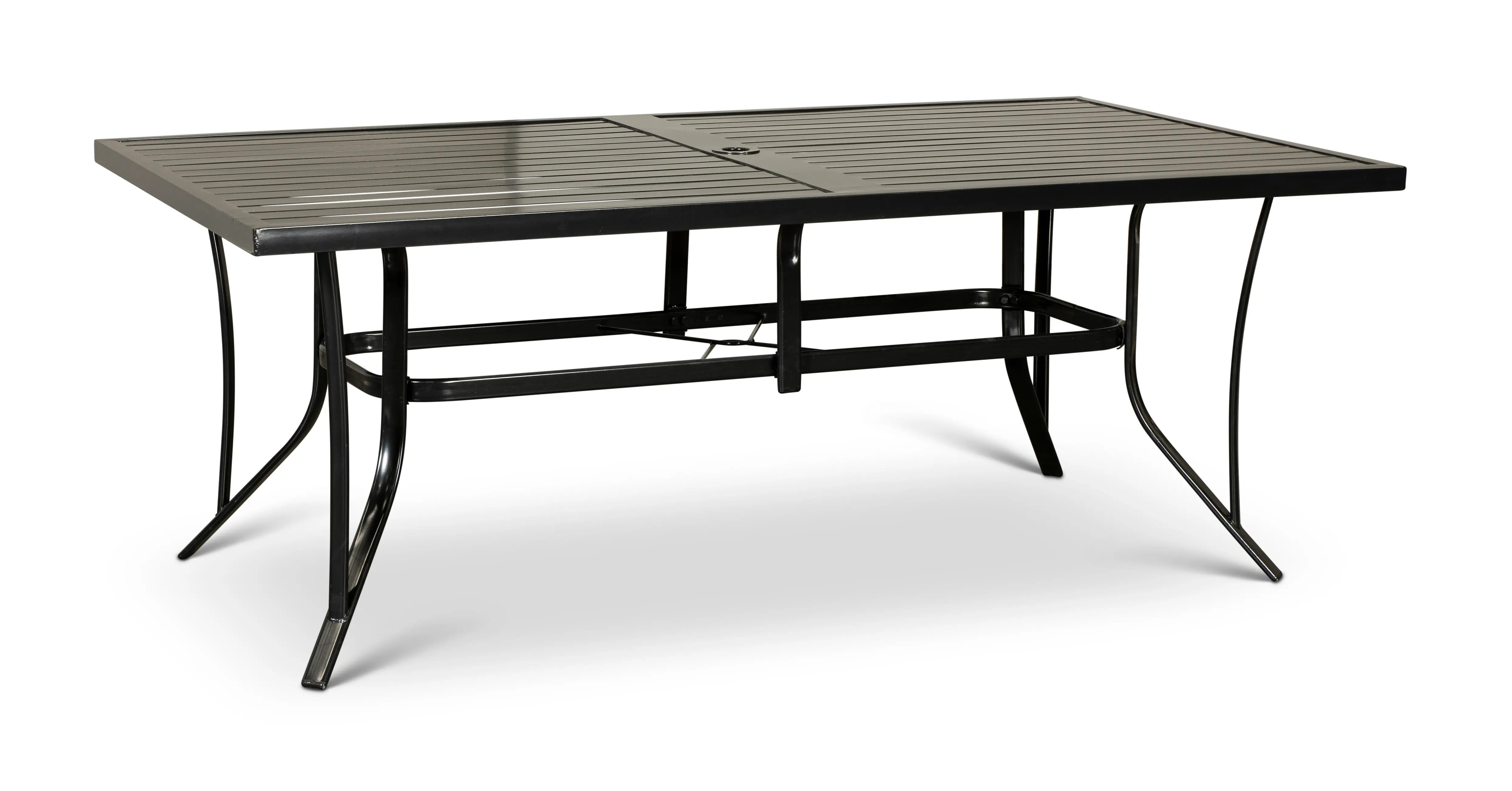 Bali Black Rectangular Patio Dining Table-1