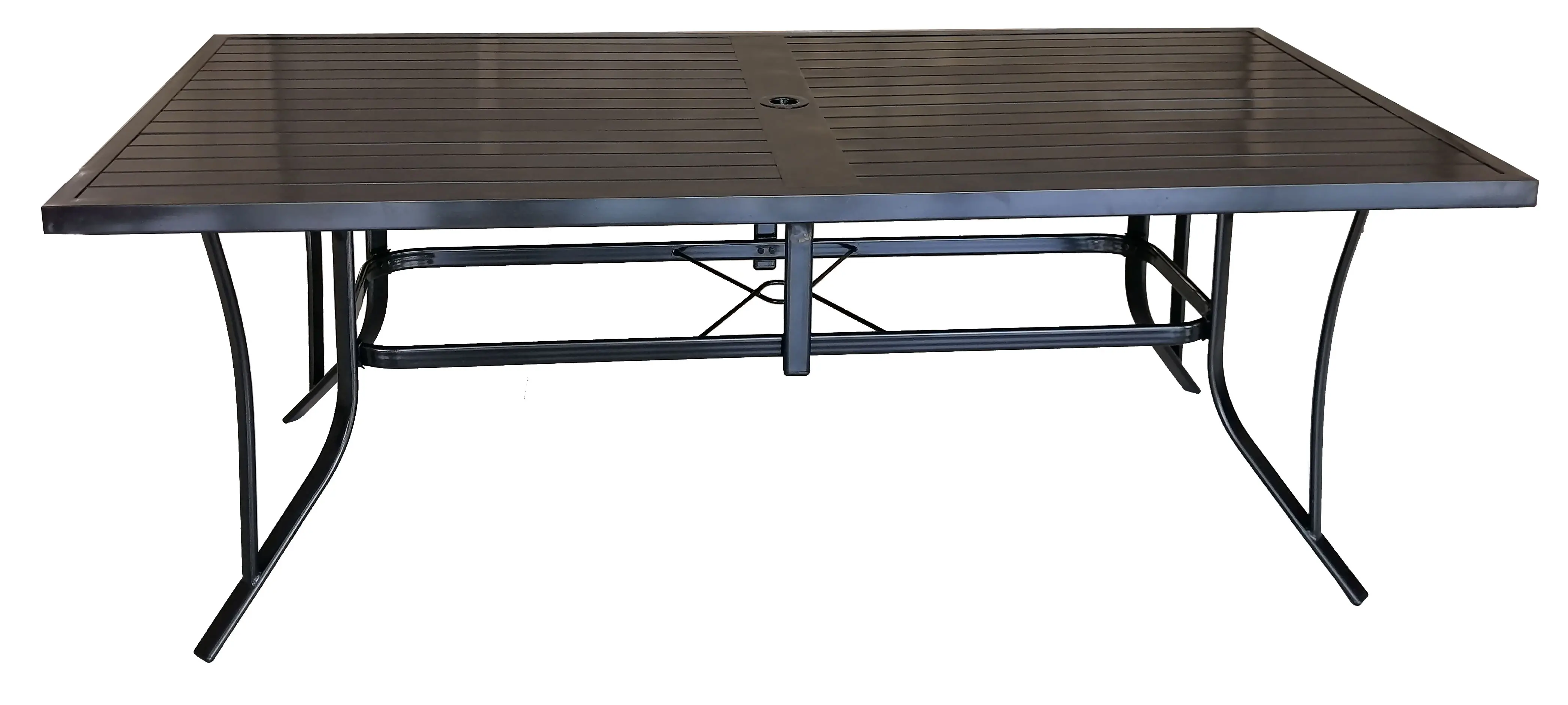 Bali Black Rectangular Patio Dining Table-2