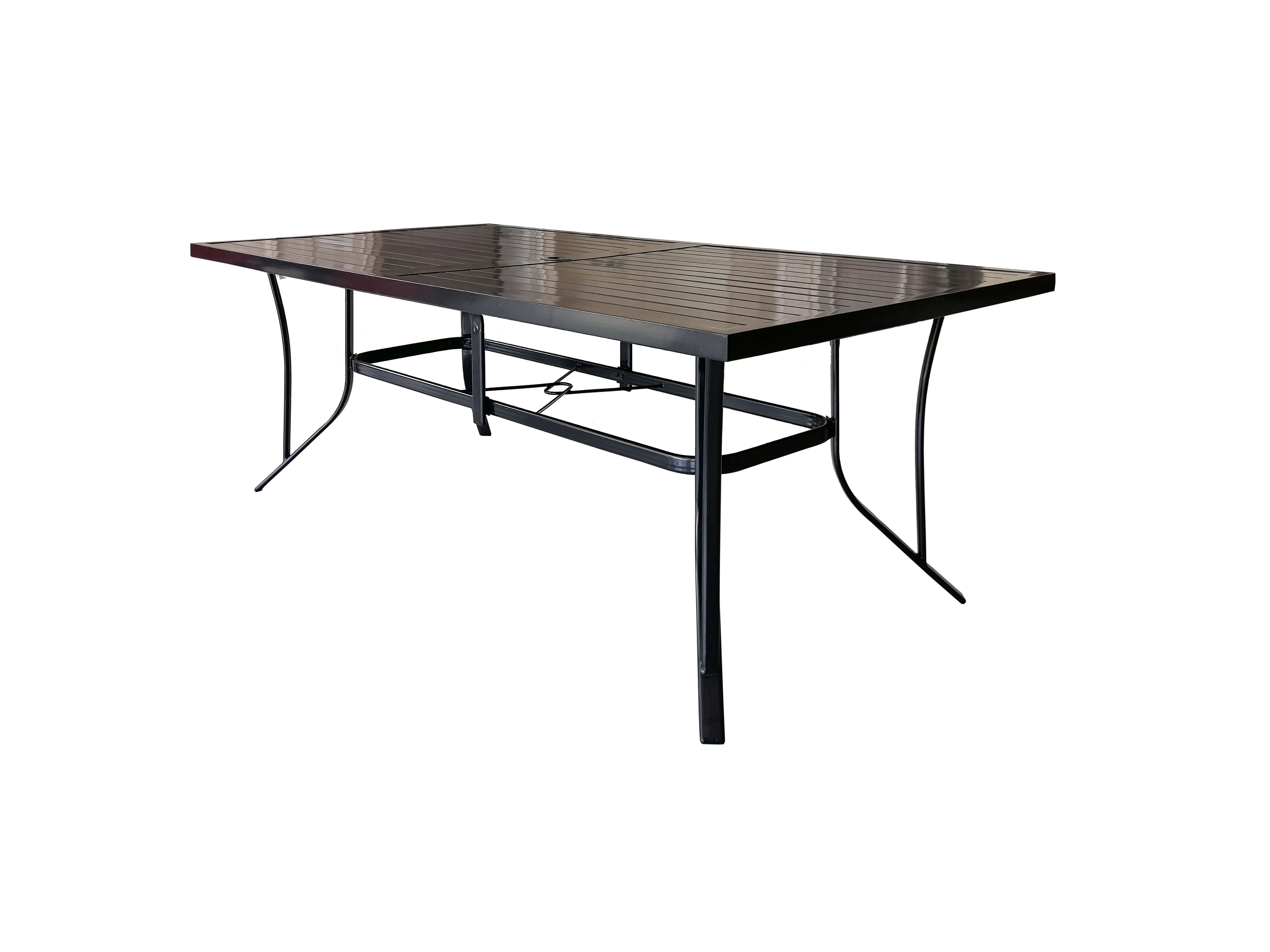 Bali Black Rectangular Patio Dining Table-3